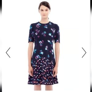 Rebecca Taylor Navy Floral Mini Dress